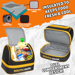 Get Trend South Park Lunch Bag for Teens Adults Stan Kenny Insulated Lunch Box Compartments Double Decker Snacks Food Carrier Work Travel Picnic Cooler Bag (Black South Park) - Get Trend