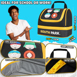 Get Trend South Park Lunch Bag for Teens Adults Stan Kenny Insulated Lunch Box Compartments Double Decker Snacks Food Carrier Work Travel Picnic Cooler Bag (Black South Park) - Get Trend