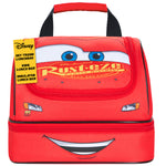 Get Trend Disney Cars Lunch Bag for Kids Lightning McQueen Insulated Lunch Box Compartments Double Decker Snacks Food Carrier for School Travel Picnic Cooler Bag (Red McQueen) - Get Trend