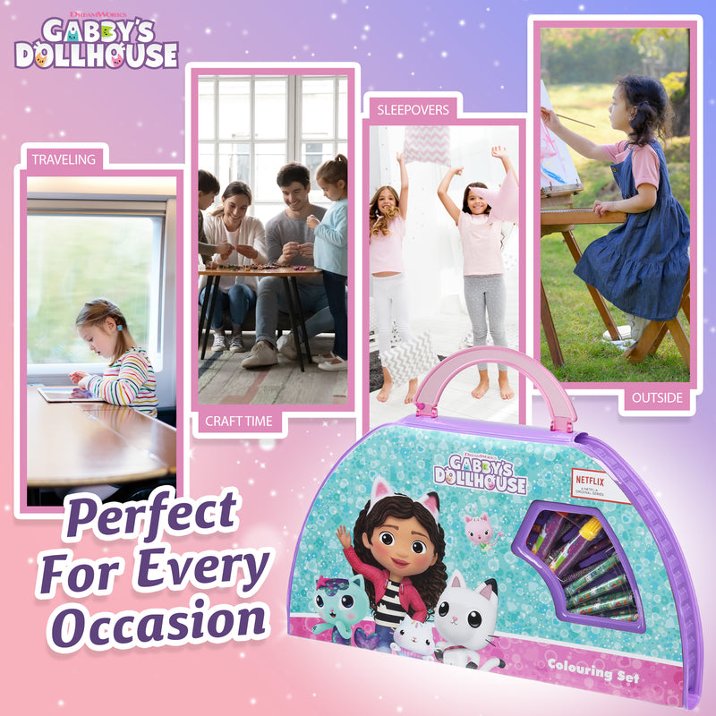 Gabby's Dollhouse Art Set Kids Colouring Set Drawing Painting Sets for Children