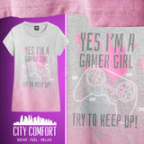 buy CityComfort Girls T Shirts, Gamer Girl T-Shirt 7-15 Years Gaming Merchandise  1