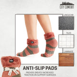 CityComfort Slipper Socks Women Teenagers - Fluffy Socks Non Slip Warm Fleece One Size