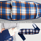 CityComfort Wearable Hot Water Bottle Period Pain Relief Belt Plush Hot Water Bag Pouch with Fluffy Waist Cover & Hand Pockets Wrap Around for Endometriosis Stomach Cramps (Tartan) Multicolour