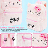 Hello Kitty Fluffy Girls Backpack Cute Plush Kawaii Rucksack Kids Teens Travel Fashion Daypack Bag, Anime Girls Gifts