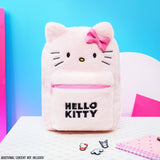 Hello Kitty Fluffy Girls Backpack Cute Plush Kawaii Rucksack Kids Teens Travel Fashion Daypack Bag, Anime Girls Gifts