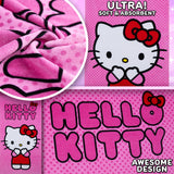 Hello Kitty Asciugamano Bambina Ragazza Donna Teli Mare Assorbente Asciugatura Rapida Kawaii Asciugamani da Bagno 140x70cm Anime Accessori Viaggio (Rosa, 70x140cm) - Get Trend