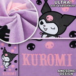 Hello Kitty Sanrio Towel for Kids Teens Women Soft Absorbent Bath Shower Swimming Beach Towel Quick Dry Kuromi Kawaii Anime Holiday Essentials 140 x 70cm (Purple, 70x140cm) - Get Trend