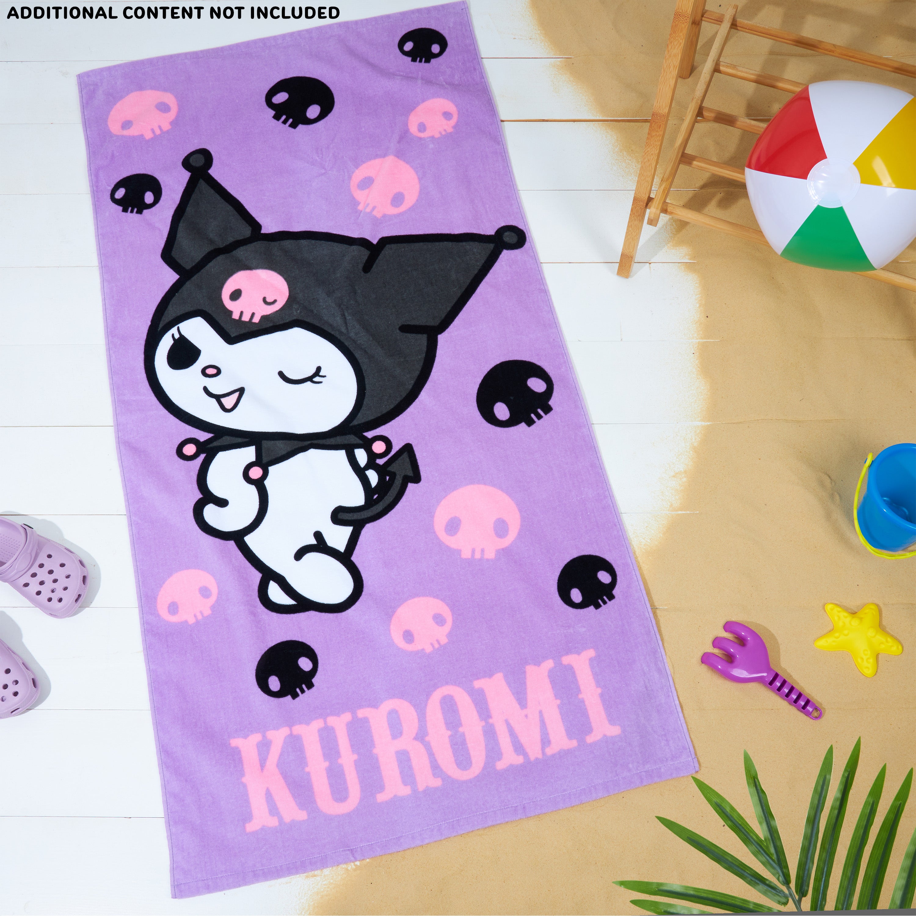 Hello Kitty Sanrio Towel for Kids Teens Women Soft Absorbent Bath Shower Swimming Beach Towel Quick Dry Kuromi Kawaii Anime Holiday Essentials 140 x 70cm (Purple, 70x140cm) - Get Trend