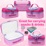 Get Trend Hello Kitty Lunch Bag for Kids Kawaii Insulated Lunch Box Compartments
