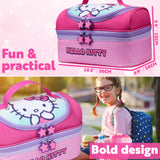 Get Trend Hello Kitty Lunch Bag for Kids Kawaii Insulated Lunch Box Compartments