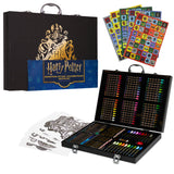 Harry Potter Art Set for Kids, Art Supplies Paints Colouring Pens Colouring Pencils Crayons Travel Carry Case Arts and Crafts, Gifts for Kids (Black)