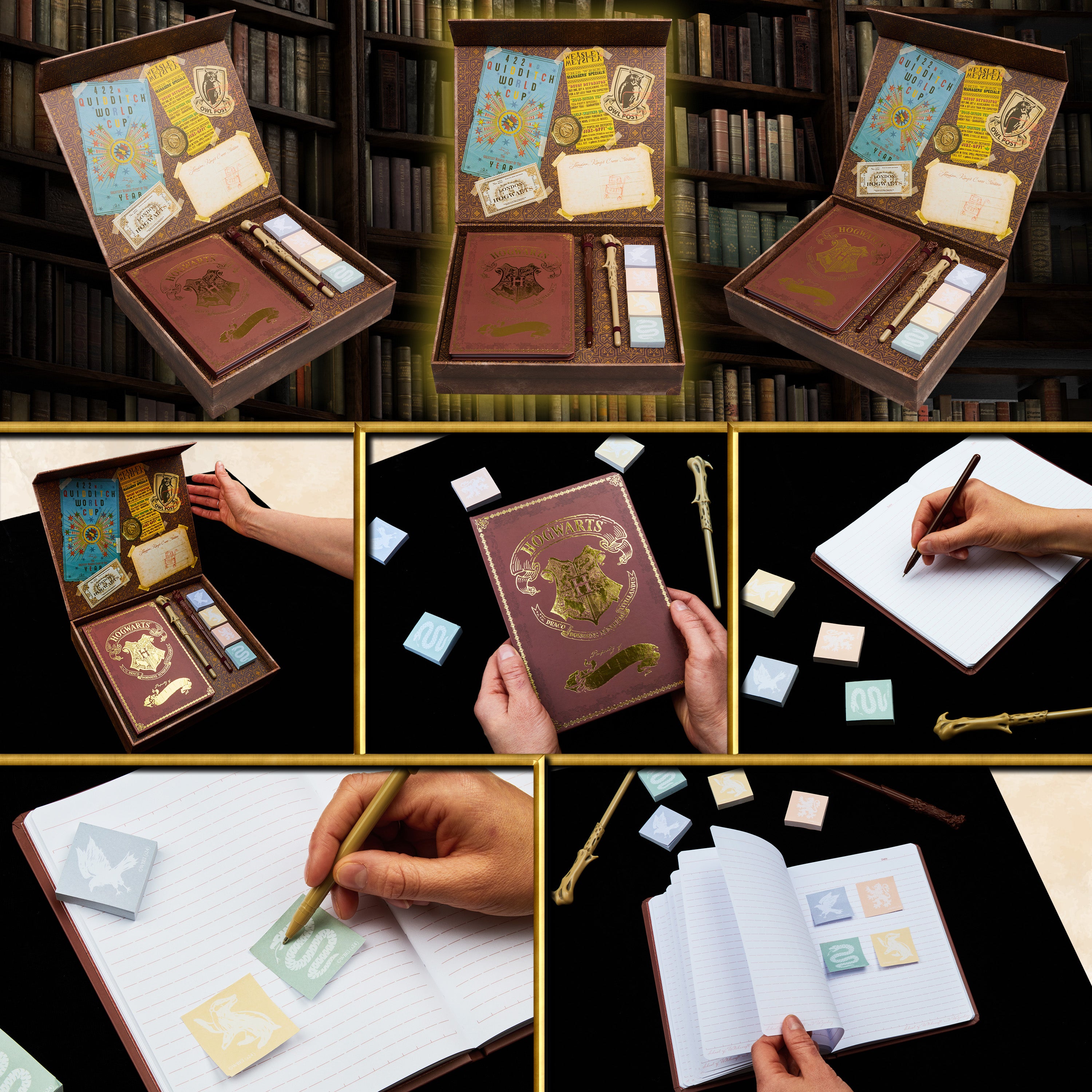 Harry Potter Gifts, Stationery Set with Notebook, Wand Pen, Letter Writing Set with Envelopes - Get Trend