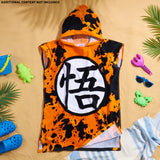 Get Trend Dragon Ball Z Bath Towel with Hood for Kids Teens Changing Robe