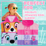 Get Trend Paw Patrol Bath Towel with Hood for Kids Changing Robe Skye Everest