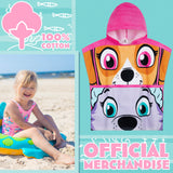 Get Trend Paw Patrol Bath Towel with Hood for Kids Changing Robe Skye Everest
