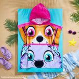 Get Trend Paw Patrol Bath Towel with Hood for Kids Changing Robe Skye Everest
