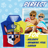 Get Trend Paw Patrol Bath Towel with Hood for Kids Changing Robe Marshall Rubble