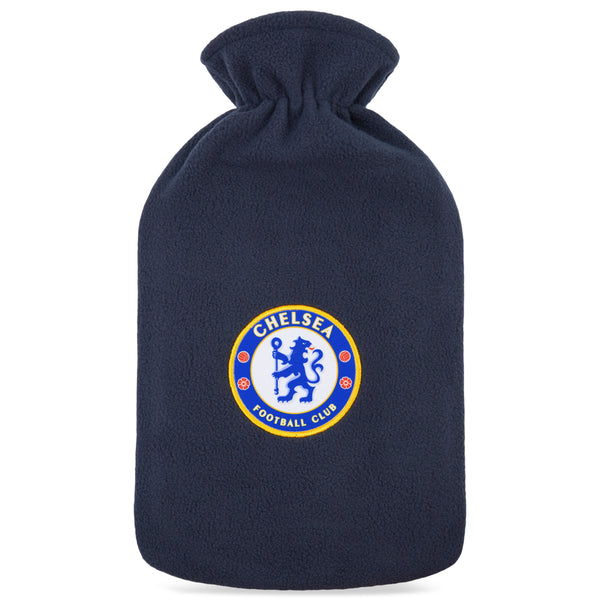 Chelsea F.C. Hot Water Bottle with Soft Cover 1.8L - Football Gifts for Him (Navy)