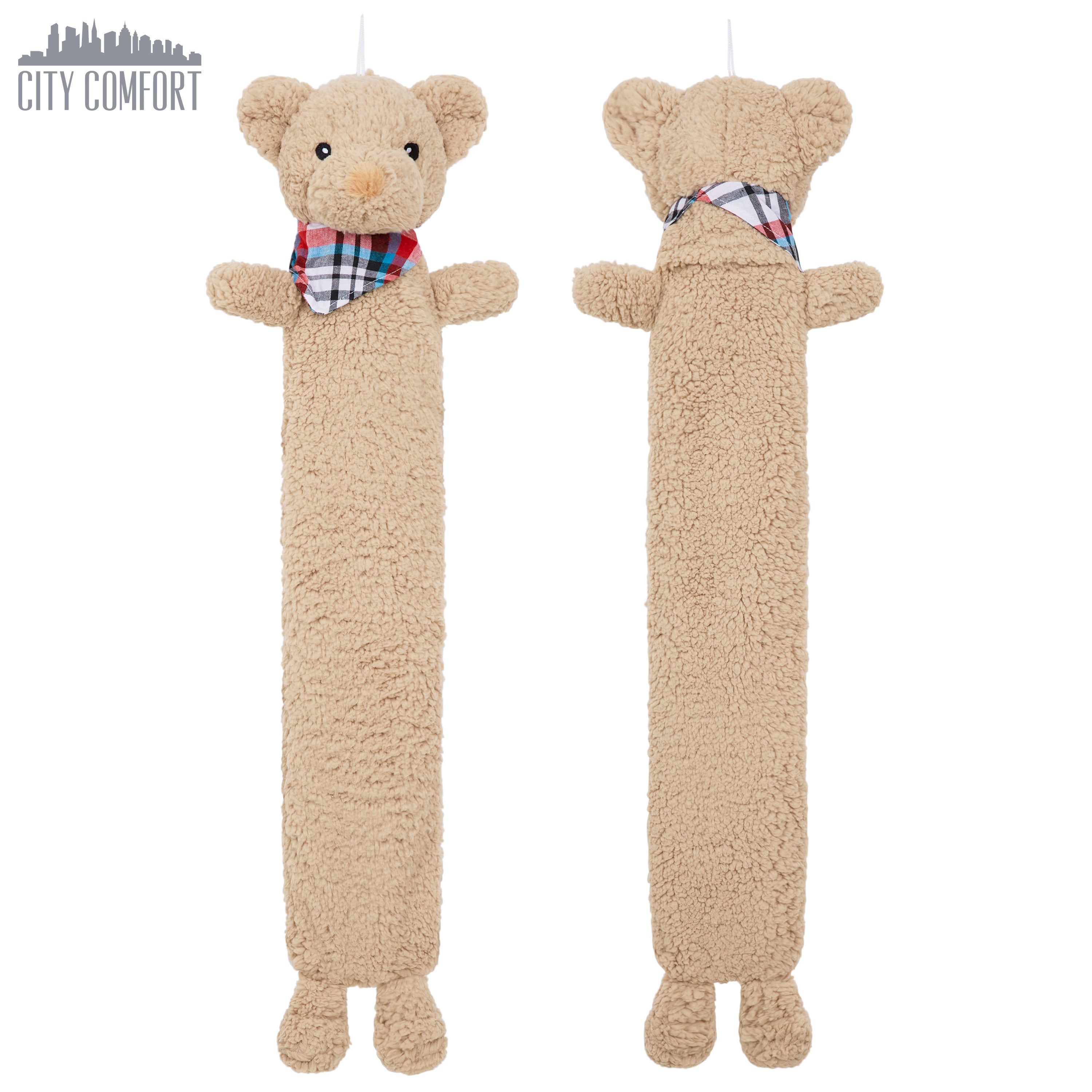 Hot Water Bottle with Animal Fleece Cover - Teddy Long - Get Trend