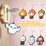 Harry Potter Keyrings for Kids, Mini Figures Set of 7 Keychain Harry Potter Characters - Get Trend