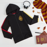 Harry Potter Girls Zipped Hoodie, Soft Cosy Hogwarts Hooded Sweatshirt - Gifts for Girls