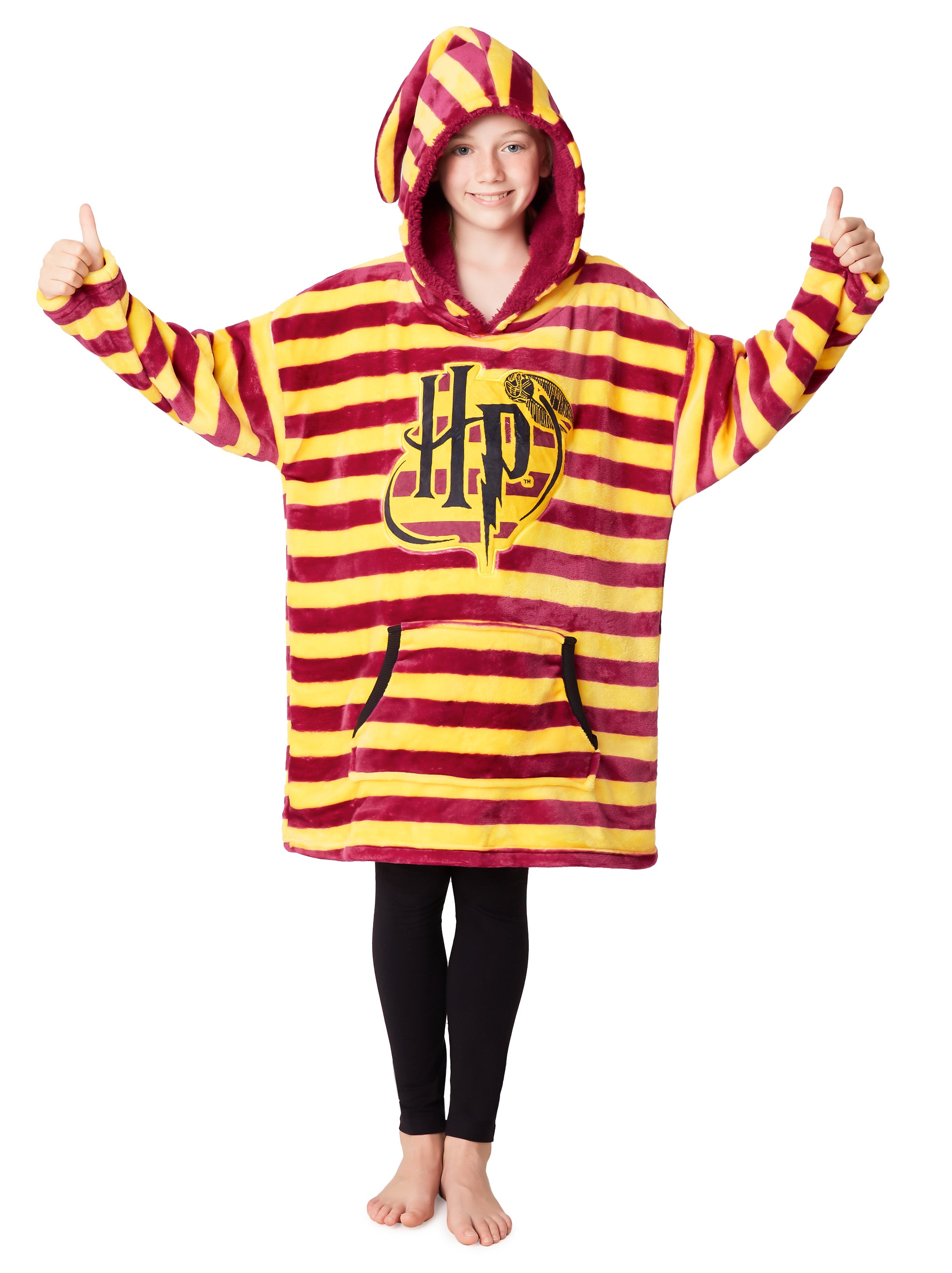 Harry Potter Red Hoodies For Girls, Kids Oversized Hoodie Blanket - Get Trend