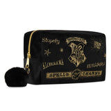Harry Potter Makeup Bag for Women, Teenagers, Girls - Velvet Hogwarts Cosmetic Bag