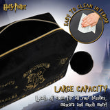 Harry Potter Makeup Bag for Women, Teenagers, Girls - Velvet Hogwarts Cosmetic Bag