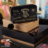 Harry Potter Makeup Bag for Women, Teenagers, Girls - Velvet Hogwarts Cosmetic Bag
