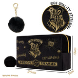 Harry Potter Makeup Bag for Women, Teenagers, Girls - Velvet Hogwarts Cosmetic Bag