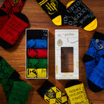 Harry Potter 5 Pack Socks In Size 4-7 Hogwarts Houses Novelty Clothes - Get Trend