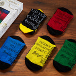 Harry Potter 5 Pack Socks In Size 4-7 Hogwarts Houses Novelty Clothes - Get Trend