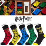 Harry Potter 5 Pack Socks In Size 4-7 Hogwarts Houses Novelty Clothes - Get Trend