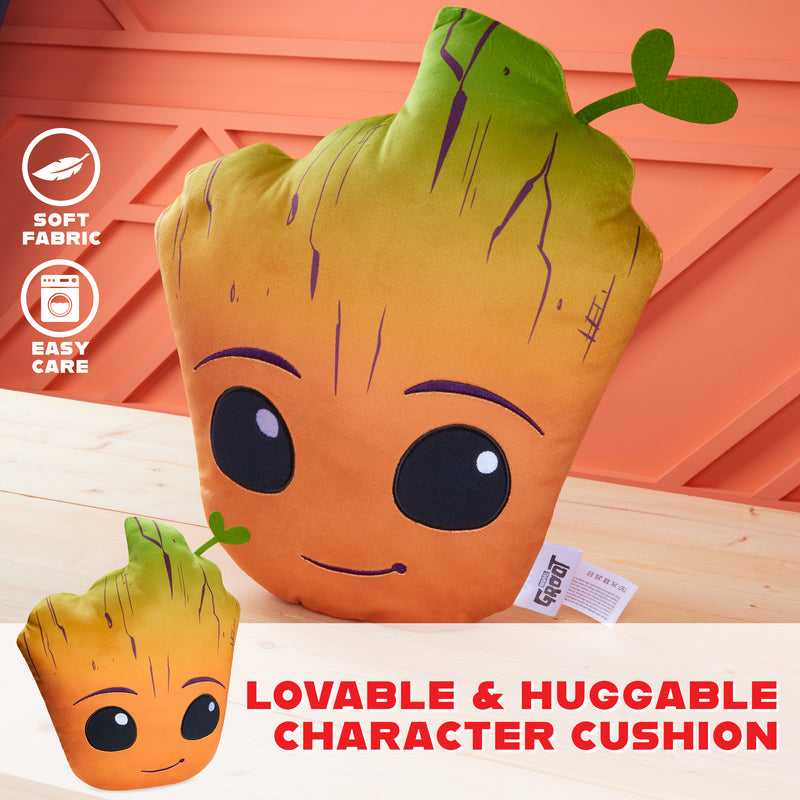 Disney Cushions, 3D Plush Cushions for Sofa or Bed - Orange Groot - Get Trend