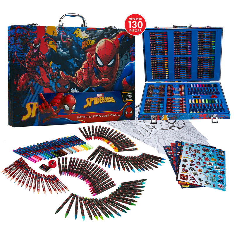 Marvel Avengers Art Set for Kids Colouring Pens - Spiderman