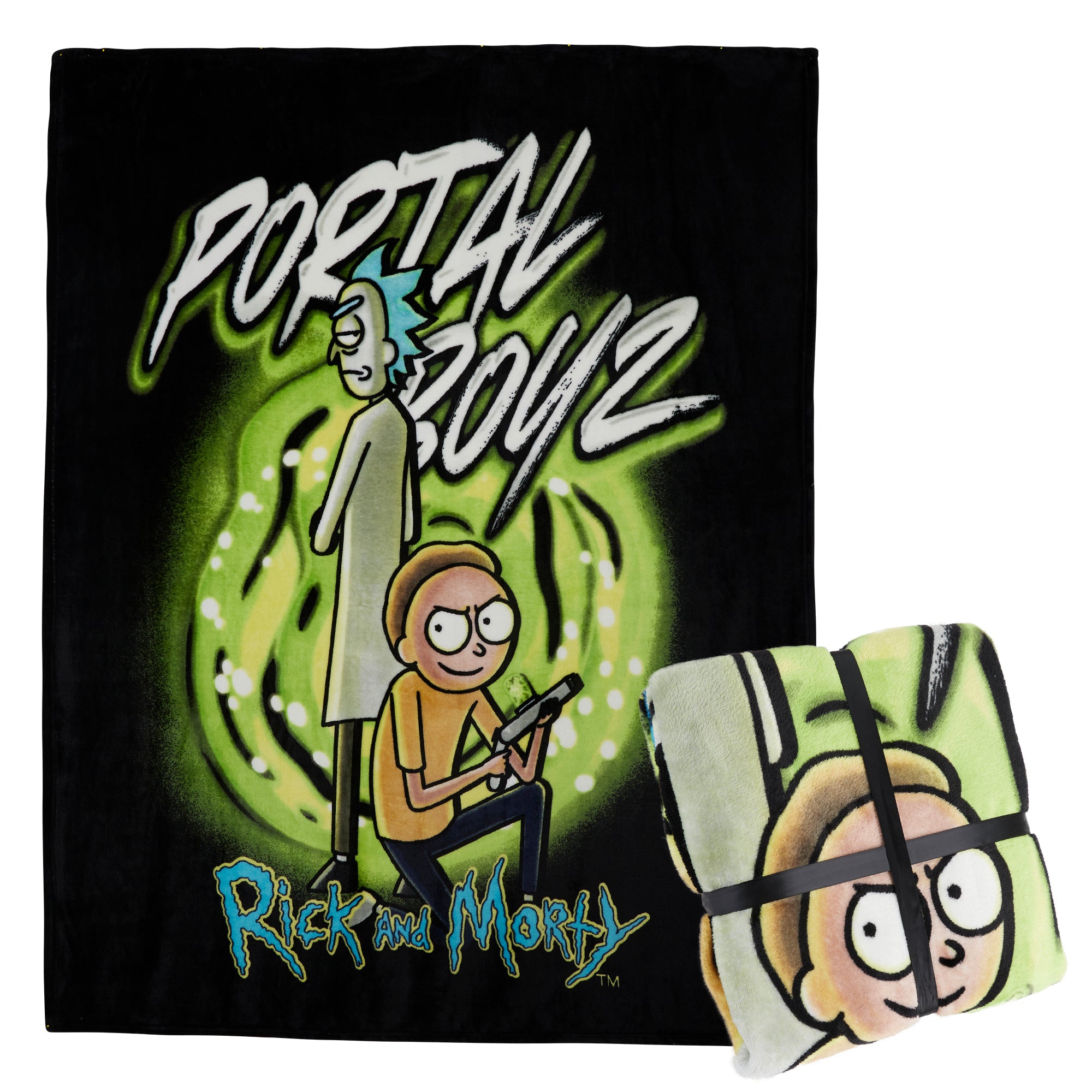 RICK AND MORTY Fleece Blanket Super Soft Blanket Throw Bed Accessories 150 x 130 - Get Trend