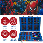 Marvel Avengers Art Set for Kids Colouring Pens Colouring Pencils Crayons 130+ Pieces - Get Trend