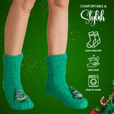 CityComfort Fluffy Christmas Socks for Women - Christmas Tree - Get Trend