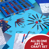 Marvel Avengers Art Set for Kids Colouring Pens Colouring Pencils Crayons 130+ Pieces - Get Trend