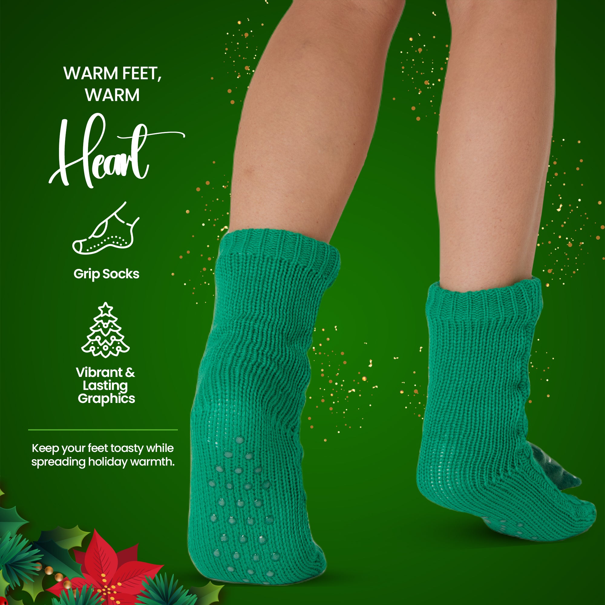 CityComfort Fluffy Christmas Socks for Women - Christmas Tree - Get Trend