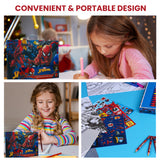 Marvel Avengers Art Set for Kids Colouring Pens Colouring Pencils Crayons 130+ Pieces - Get Trend