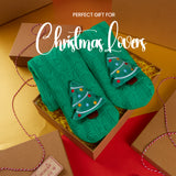 CityComfort Fluffy Christmas Socks for Women - Christmas Tree - Get Trend