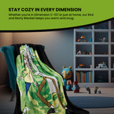 RICK AND MORTY Fleece Blanket Super Soft Blanket Throw Bed Accessories 150 x 130 - Get Trend