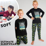 CityComfort Boys Long Pyjama Set, Comfortable Breathable Sleepwear PJs - Gamer Gifts for Boys