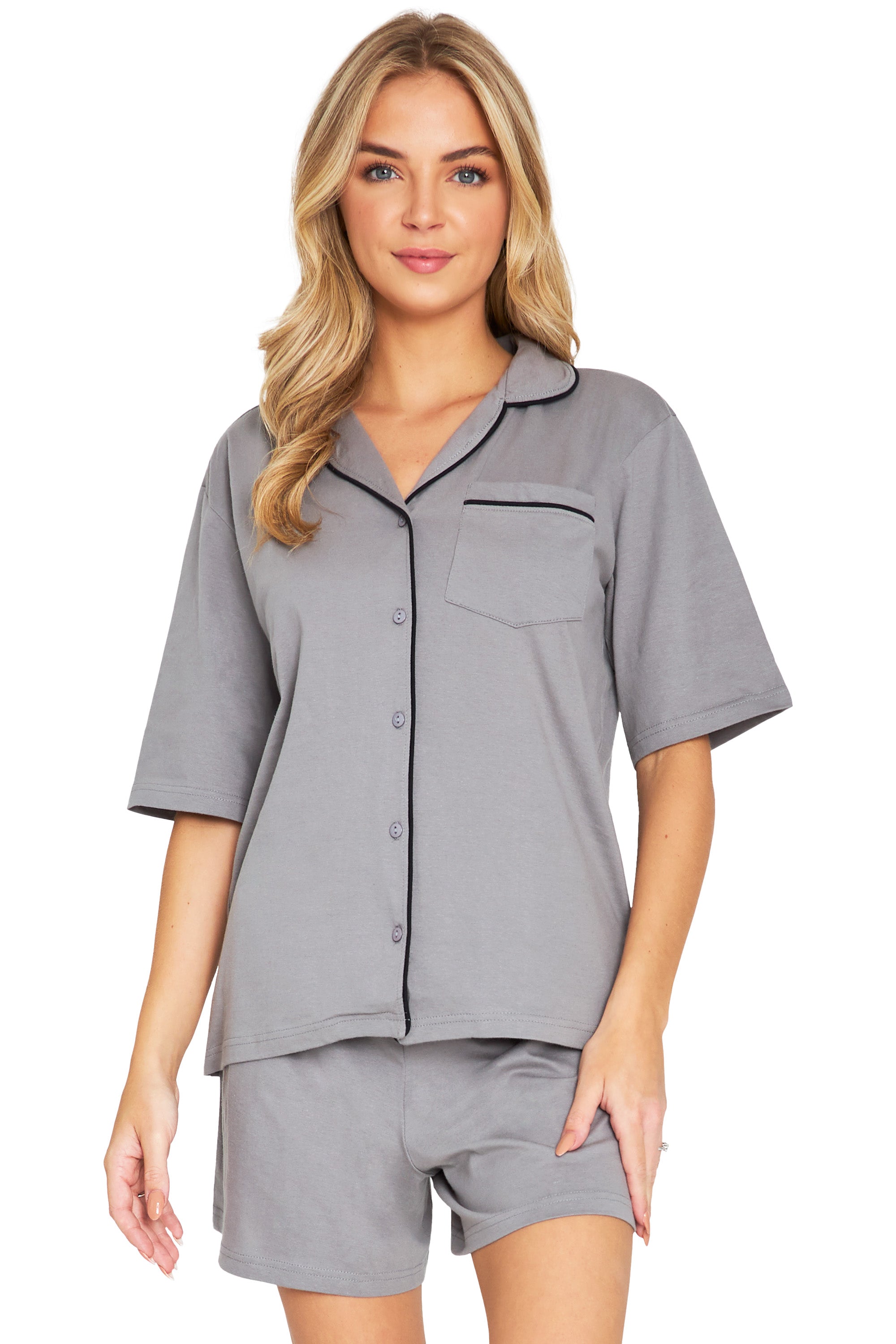 CityComfort Womens Pyjamas, 2 Piece Short PJs for Women - Get Trend