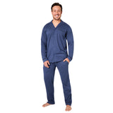 CityComfort Mens Pyjamas Set - Classic Button Down Nightwear Long Sleeve & Bottoms PJs