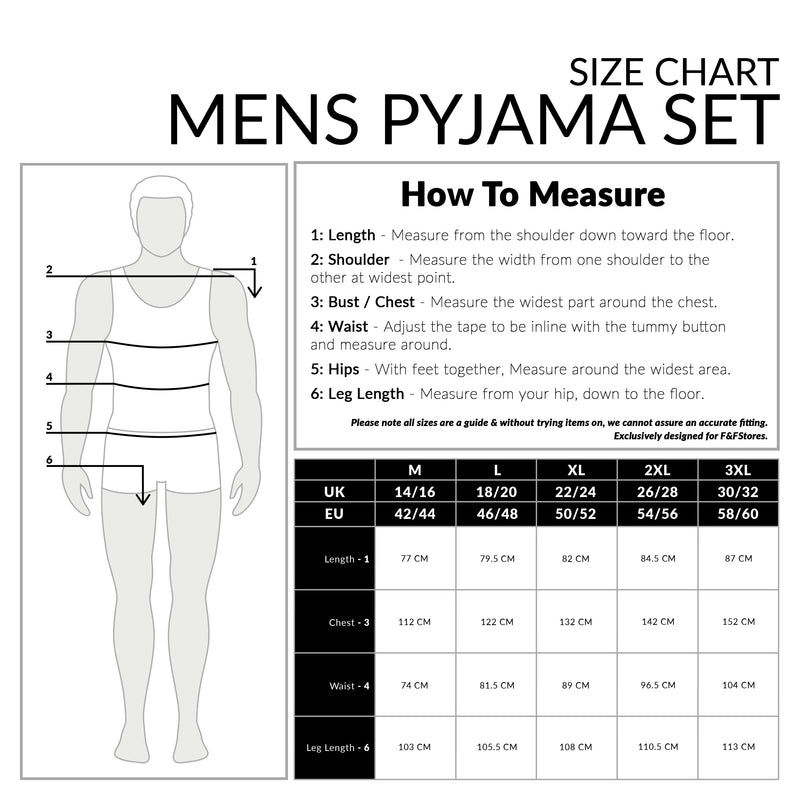 CiyComfort Mens Long Pyjama