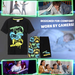CityComfort PJs for Boys & Teenagers Short Pyjamas Set Loungewear Soft Gamer Nightwear Breathable Summer Sleepwear Gaming Gifts for Boys - Get Trend