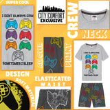 CityComfort PJs for Boys & Teenagers Short Pyjamas Set Loungewear Soft Gamer Nightwear Breathable Summer Sleepwear Gaming Gifts for Boys - Get Trend