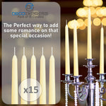 Dinner Candles - Tapered Candles Multipack   - Set of 15 - Get Trend